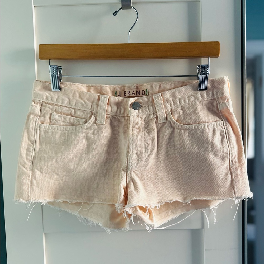 J Brand Cut Off Denim Shorts Size 25 Light Peach color